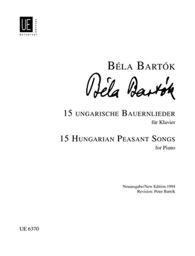 Ungarische Bauernlieder(15)